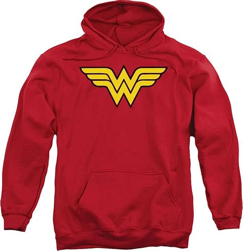 Dc Comics Wonder Woman Logo Adult Pull Over Hoodie Clothing
