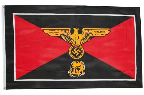 German Wwii Ss Skull And Eagle Flag Reddick Militaria