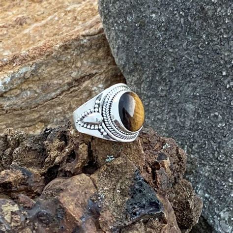 Oval Tigers Eye Ring Gle Good Living Essentials