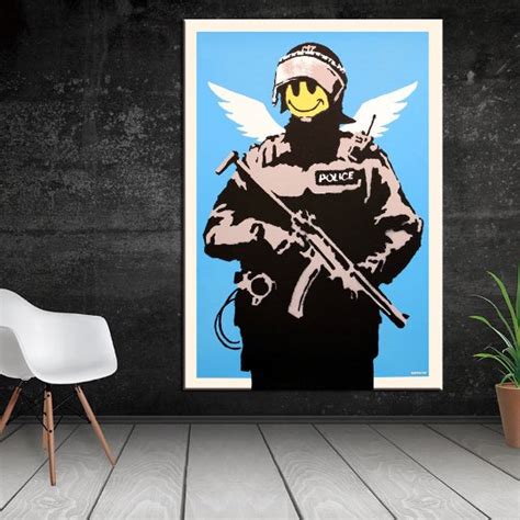 Banksy Flying Copper Love Cop Limited Edition 1