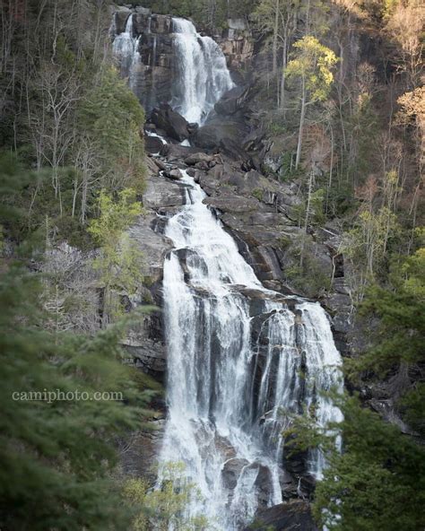 Upper Whitewater Falls Located In The Nantahala National Forest Near