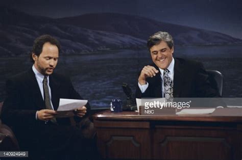 Billy Crystal During An Interview With Host Jay Leno On May 25 1992