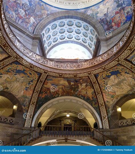 Interior View Of Missouri State Capitol Dome Editorial Stock Image