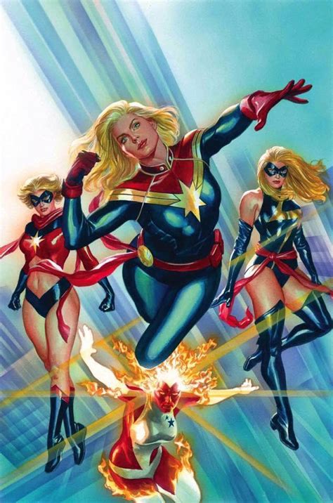 Captain Marvel Carol Danvers Through The Years By The Remarkable Alex Ross Comicbooks