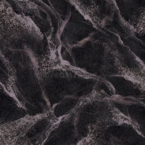 Abstract Marbling Texture Black Marble With White Veins Artificial