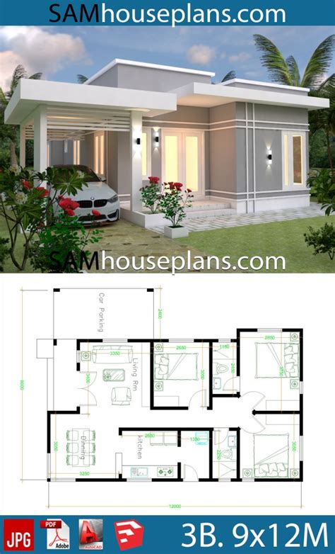 House Plans 9x12 With 3 Bedrooms Sam House Plans