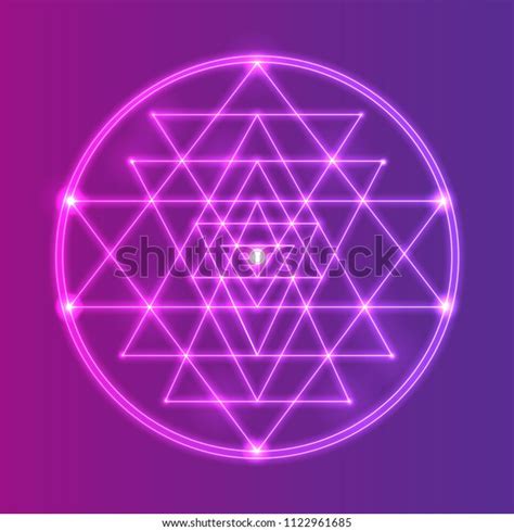 Sri Yantra Symbol Hindu Tantra Formed Stock Vector Royalty Free