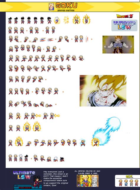 Kid Goku Sprite Sheet
