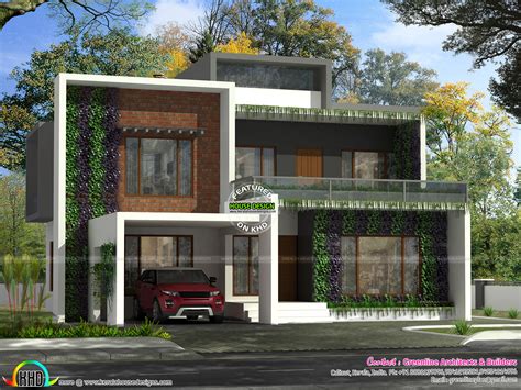 Vertical Garden House Kerala Maison Simple De Conception