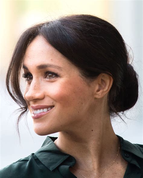 Meghan Markle Wears Messy Bun Hairstyle In Sussex Pics Usweekly