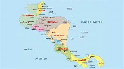 Mapa America Central Centroamerica Guatemala Belice Honduras