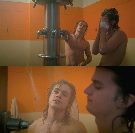 Dacre Montgomery And Joe Keery Share A Shower In Stranger Things