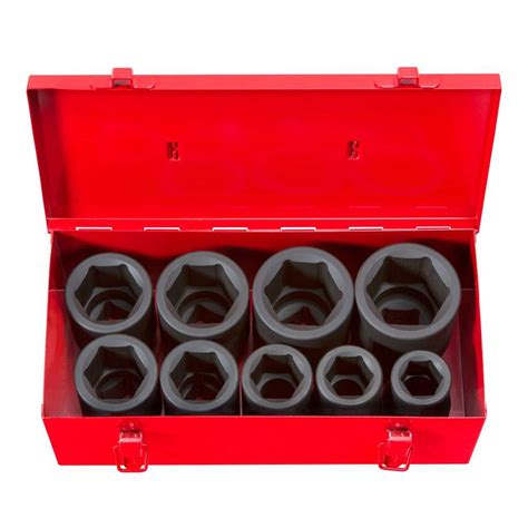 TEKTON 1 In Drive 1 2 In 6 Point Deep Impact Socket Set 9 Piece