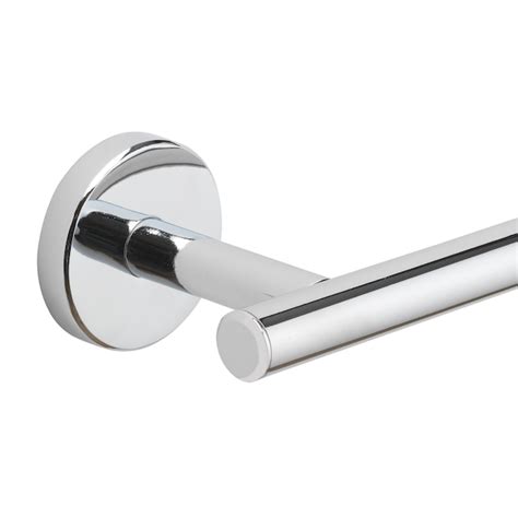 Allen Roth Harlow Chrome Wall Mount Single Post Toilet Paper Holder