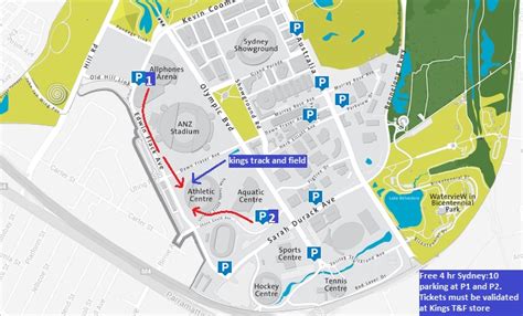 Sydney Olympic Park Map