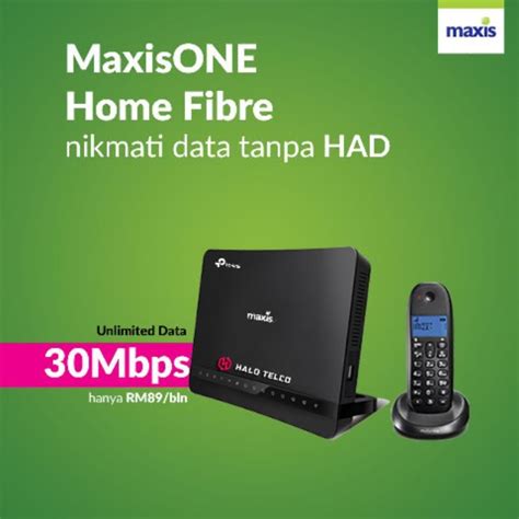 Delivered to you until your fibre is installed. MAXIS ONE HOME FIBRE RM89 30Mbps - RM299 800Mbps | Shopee ...