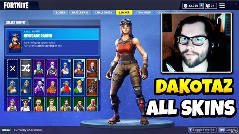 We have high quality images available of this skin the renegade raider skin is a rare fortnite outfit from the storm scavenger set. Dakotaz Shows ALL HIS RARE SKINS (Skin Collection ...
