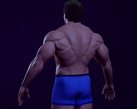 D Model Bodybuilder Vr Ar Low Poly Cgtrader Hot Sex Picture
