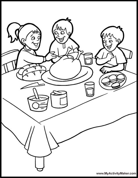 Dining Room Coloring Pages Download And Print For Free