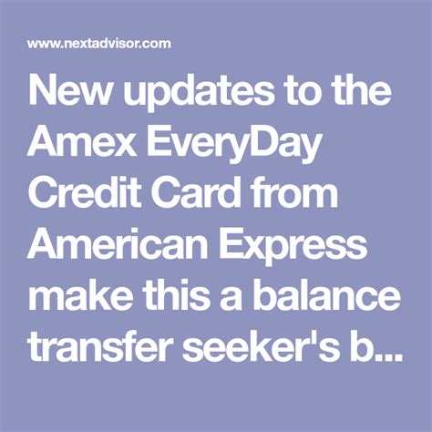 New Updates To The Amex Everyday Credit Card From American Express Make