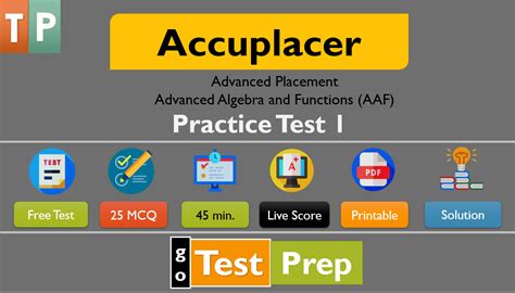 Accuplacer Advanced Algebra And Functions Practice Test