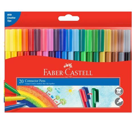 Faber Castell Connector Pens 20 Pack Stuck On Stationery