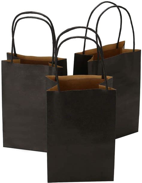 Buy 100pcs Black T Bags 525 X 325 X 8 Inches Paper Bags Small