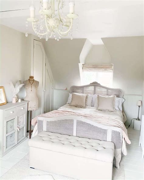 White Cane Bed With White Bedroom Bench Soul Lane