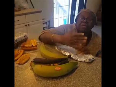 Jamaican Granny Crushing Plantain Youtube