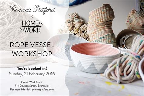 Gemma Patford X Home Work Rope Vessel Workshop Pop And Scott