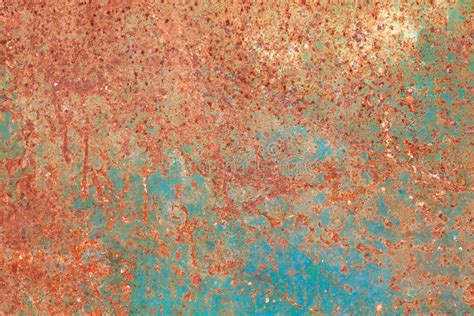 Rusty Turquoise Iron Surface Texture Stock Photo Image Of Macro