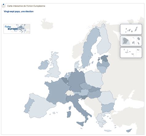 Carte interactive de l Union Européenne Le Club