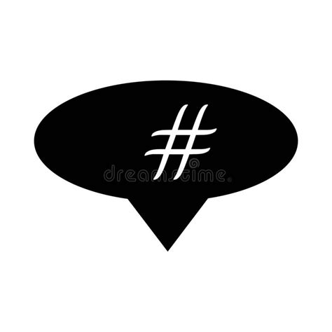 Hashtag Symbol Logo Icon Design Template Elements Stock Vector
