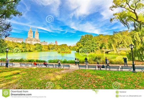 Central Park In Autumn In New York City Editorial Photography Image