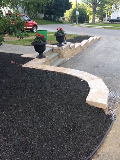 Black Mulch For Landscaping Love How It Turned Out Outdoor Projects