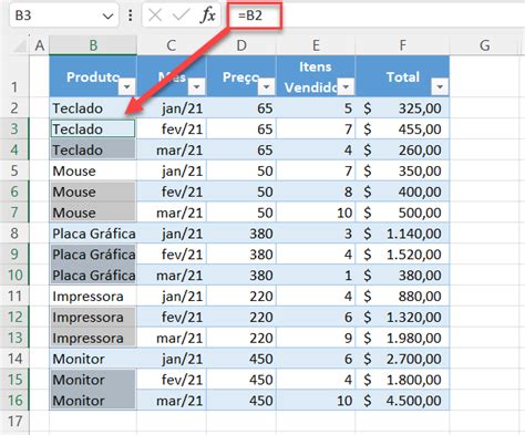 Como Filtrar Células Mescladas no Excel Automate Excel