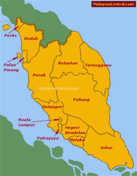 Malaysia, the states of the federation, the states of malaya, or west malaysia, howsoever used, whether or not used in conjunction with or as part of another expression, shall be. States in Malaysia - MALAYSIA CENTRAL (ID)