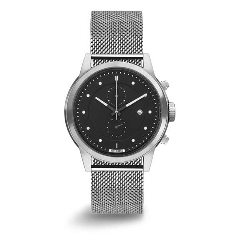 Maverick Chrono 冷鋼計時系列 銀黑錶盤米蘭帶 手錶 設計館 Hypergrand 男錶中性錶 Pinkoi