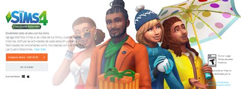 Los Sims 4 Y Las Cuatro Estaciones Pack De Expansión Simlish 4