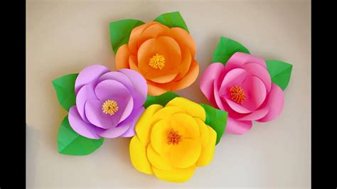 More images for como hacer flores de foami faciles paso a paso » Moldes De Hojas De Flores Grandes - Flores de Papel