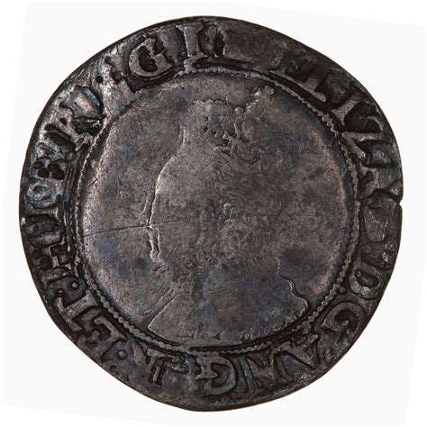 Coin Shilling Elizabeth I England Great Britain 1594 1596