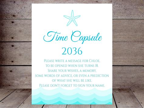 Time Capsule Printabell Create