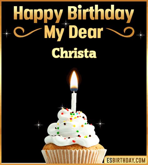 Happy Birthday Christa  🎂 Images Animated Wishes【28 S】