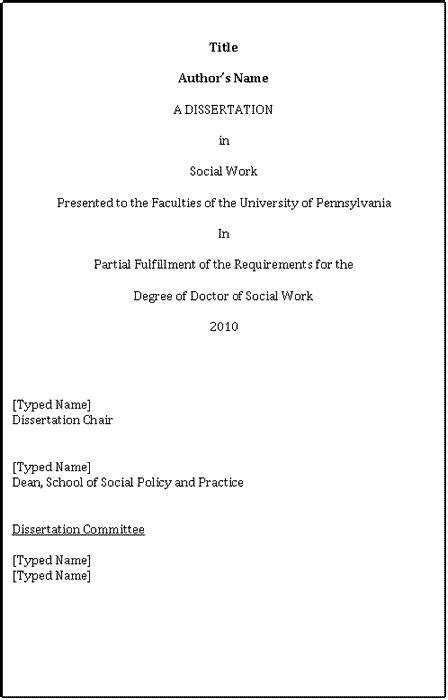 This page reflects the latest version of the apa publication manual (i.e., apa 7). Dissertation - School of Social Policy & Practice