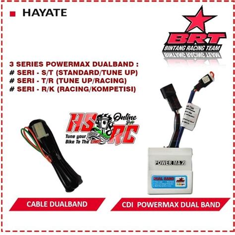 Jual Cdi Racing Brt Power Max Dual Band Suzuki Hayate Matic Harian Balap Bore Up Tune Up Drag