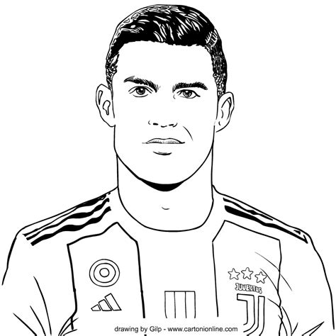 Cristiano ronaldo coloring pages are a fun way for kids of all ages to develop creativity, focus, motor skills and color recognition. Ronaldo Juventus Coloring Pages - Hd Football