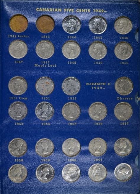 Sold Price Complete Canadian Nickel Set 1922 1967 April 2 0118 11