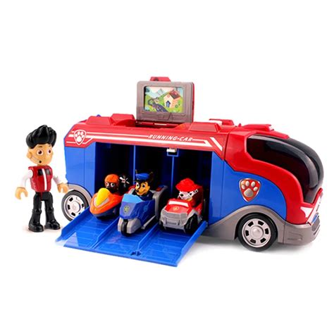 Paw Patrol Toys Set Bus Patrulla Canina Anime Figurine Car Plastic