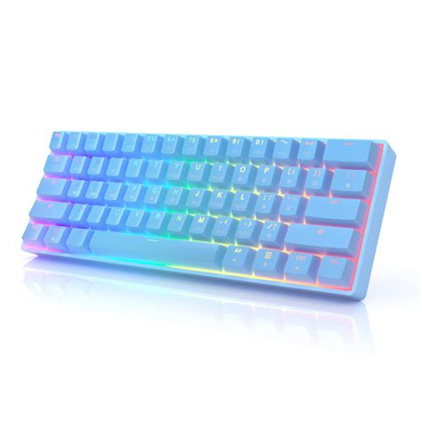 Buy Hkkb Gk61 Mechanical Gaming Keyboard 61 Keys Multi Color Rgb