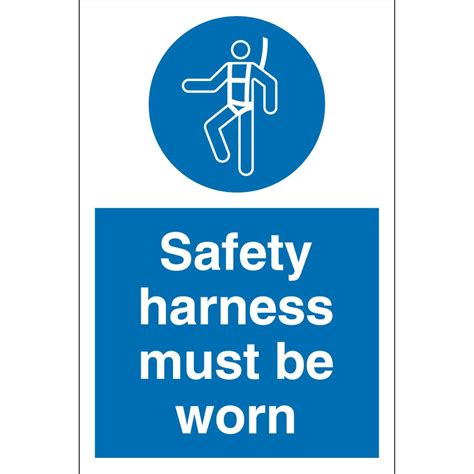Safety Harness Must Be Worn Signs From Key Signs Uk